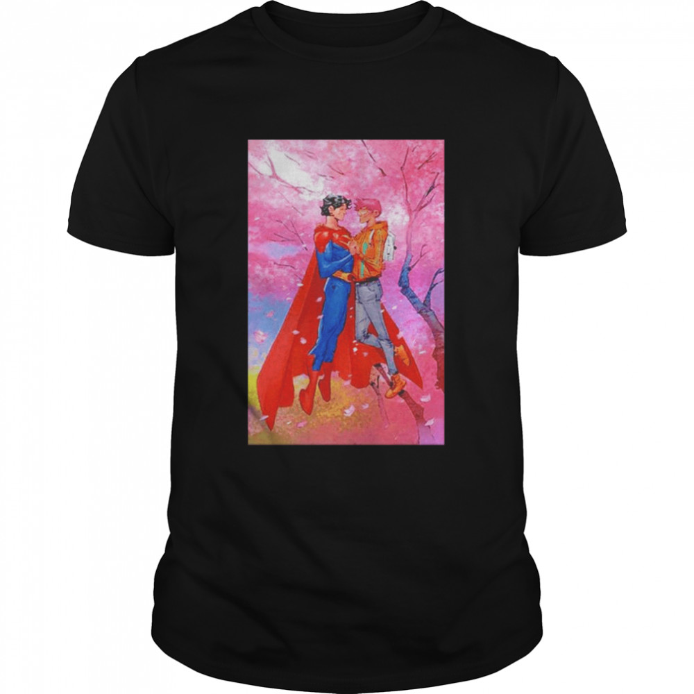 Superman Jon Kent Cherry Blossoms shirt Classic Men's T-shirt